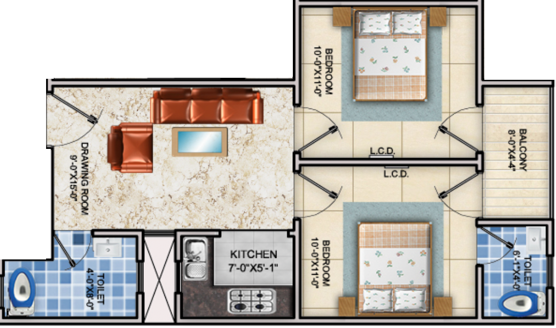 Floor Plans – Casa View Apartment